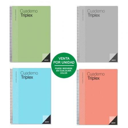Additio Cuaderno Triplex para Profesorado 144 Páginas